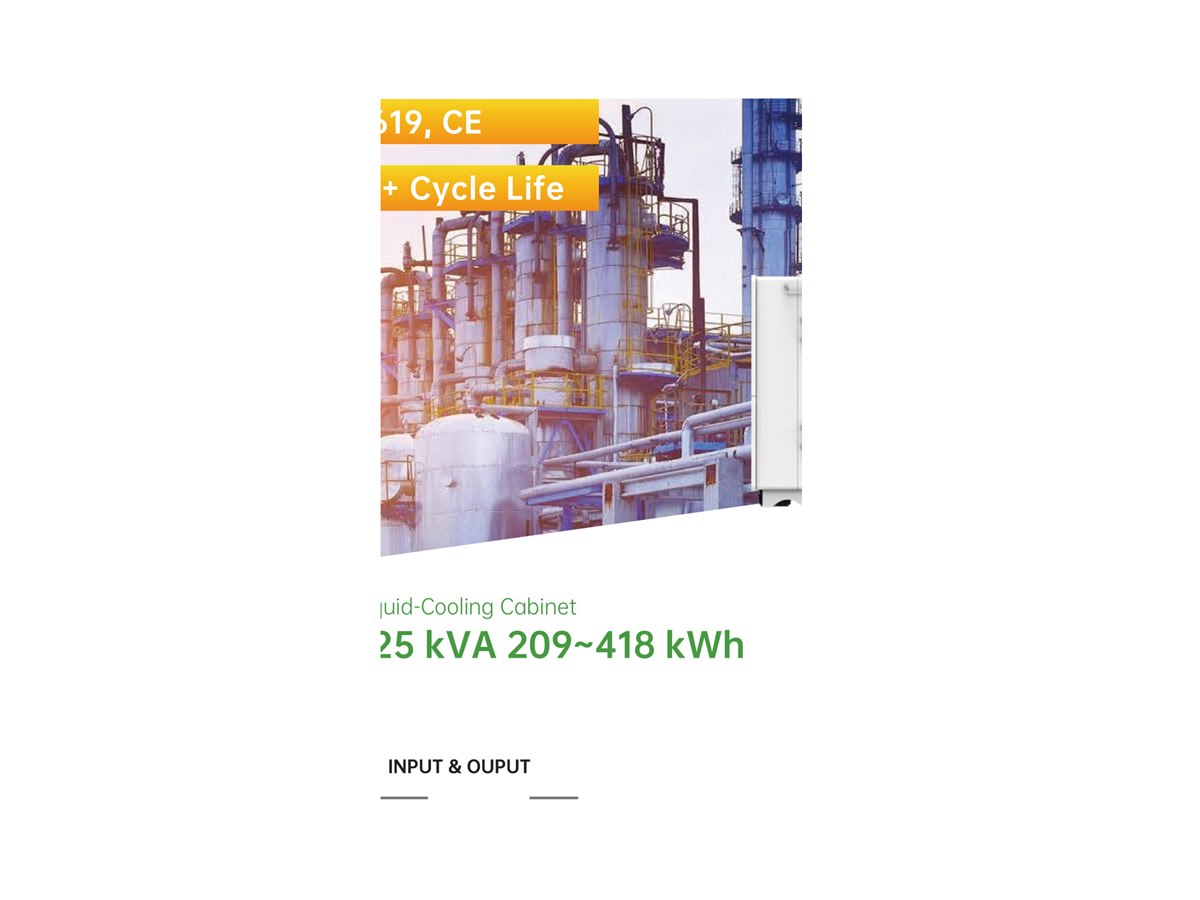 125 kW Liquid-Cooled C&I Cabinet