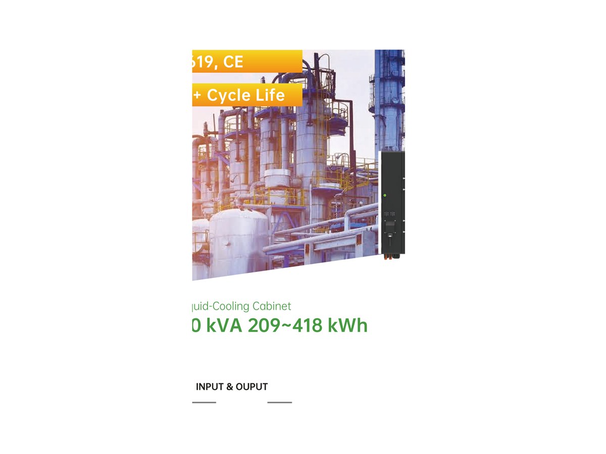 80 kW Liquid-Cooled C&I Cabinet